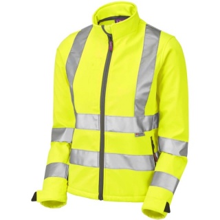 Leo Workwear SJL01-Y Honeywell Hi Vis Ladies Softshell Jacket Yellow